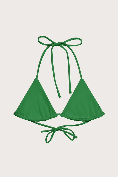 Green String Bikini Top