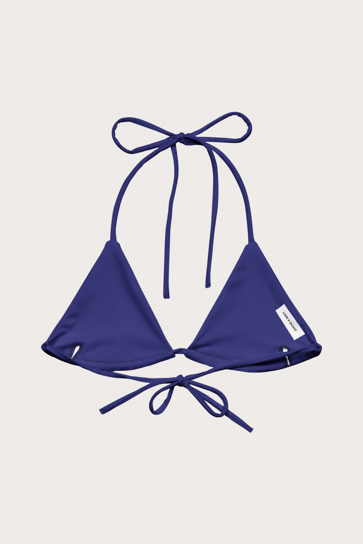 Blue String Bikini Top