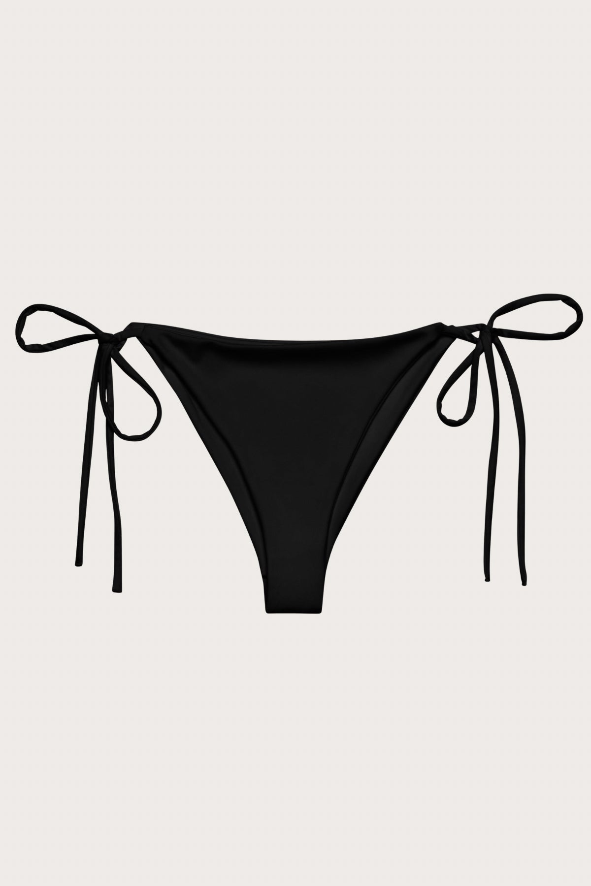 Black String Bikini Bottom