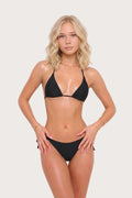 Black String Bikini Top
