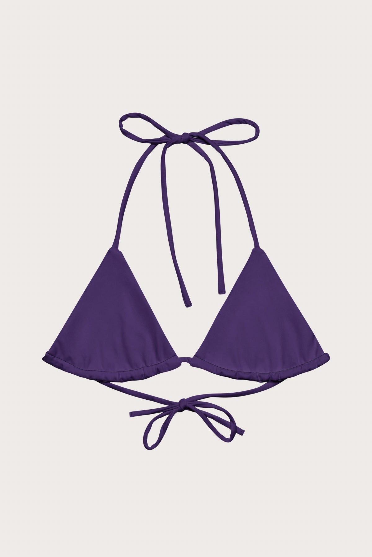 Purple String Bikini Top
