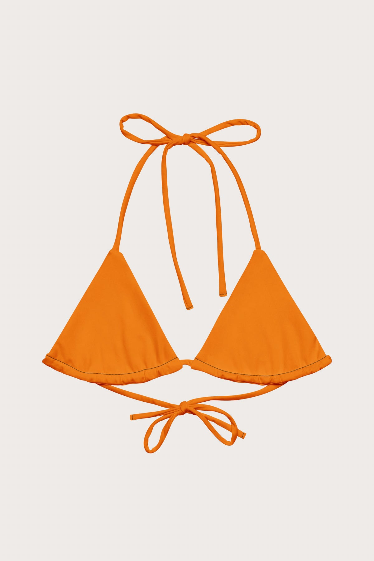 Orange String Bikini Top