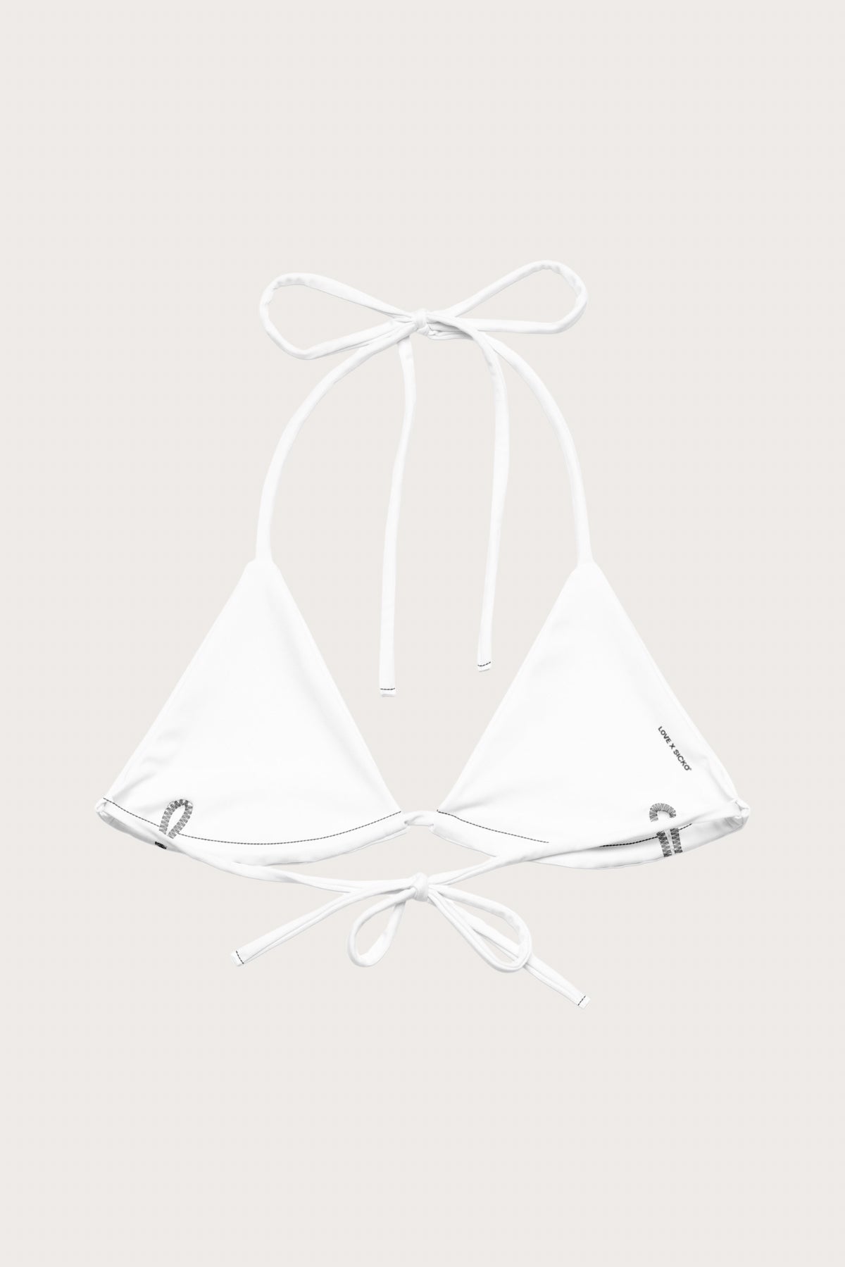 White String Bikini Top