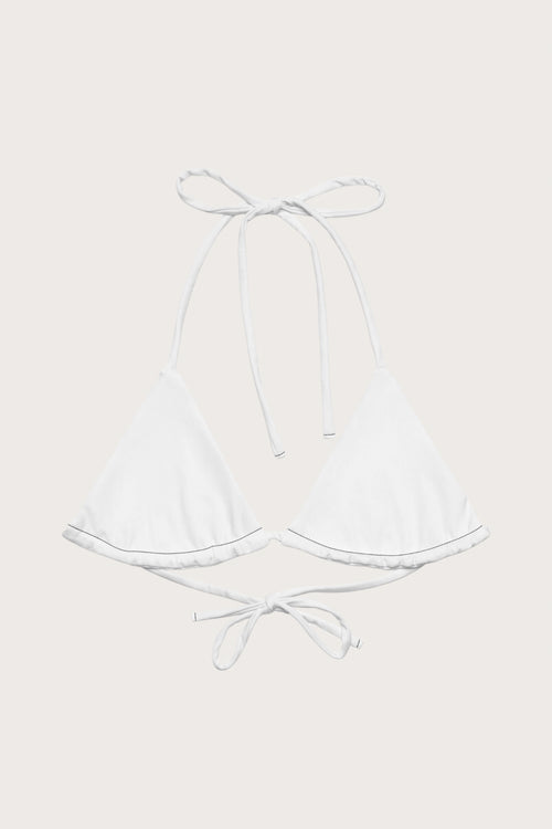 White String Bikini Top