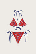Crimson Chaos Bikini Set