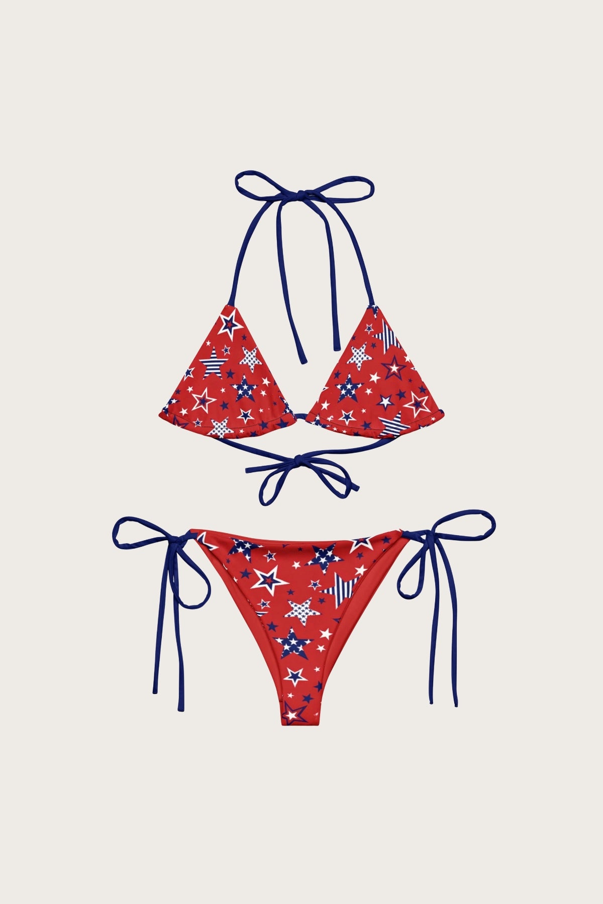 Crimson Chaos Bikini Set
