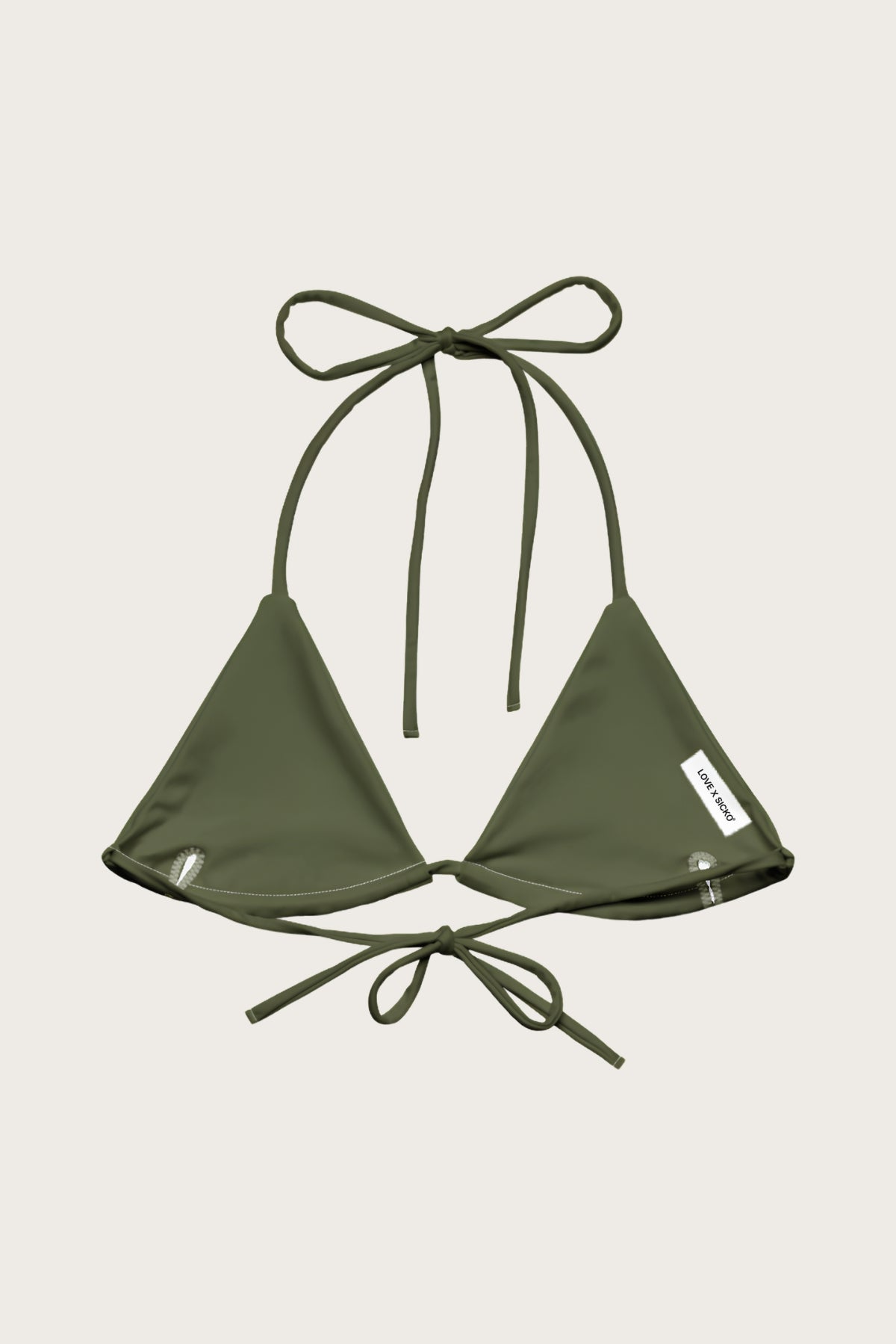Olive Oasis Bikini Top